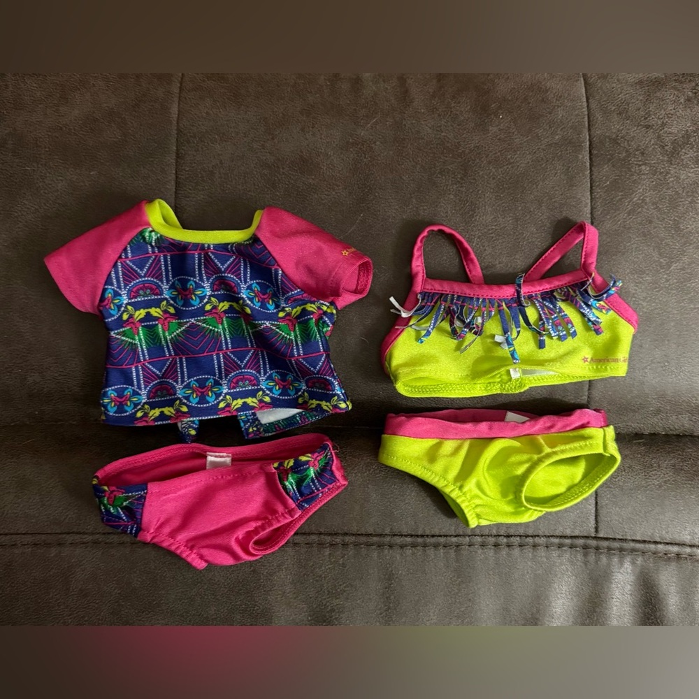 American girl doll bathing suits.